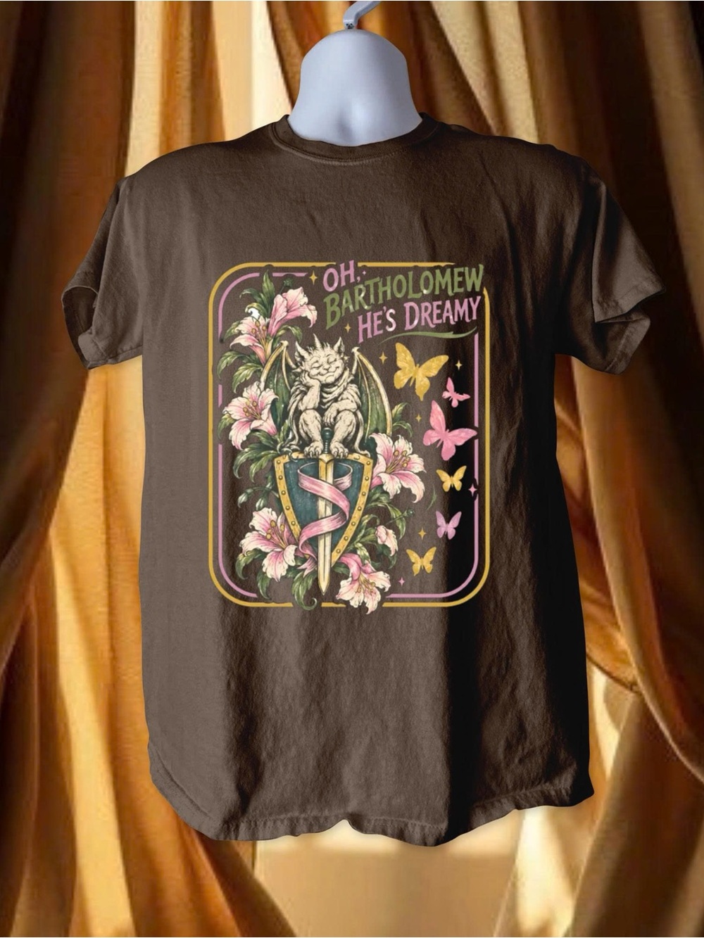 Cat Oh Bartholomew He's Dreamy Graphic T-Shirt - Brown